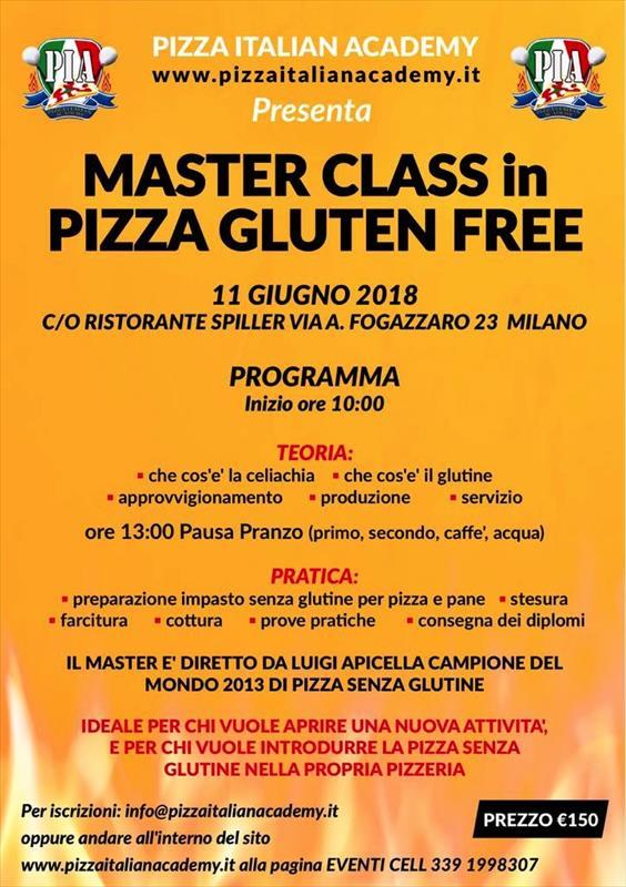 Master class in pizza gluten free